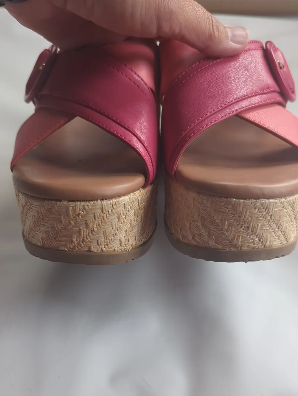 Baretraps Womens Sandals Wedge Pink Punch Sydney Coquette Cottagecore Dainty 6.5